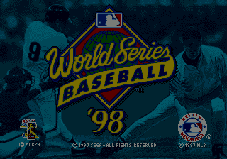 World Series Baseball '98 (USA) Title Screen